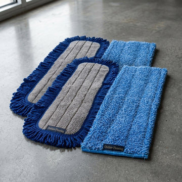 18 in. Microfiber Mop Refill Pack - 2 Wet + 2 Dust Pads