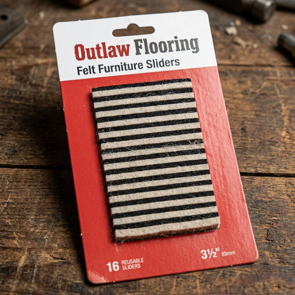 Reusable Felt Furniture Sliders 3-1/2 in. - 16 Pack