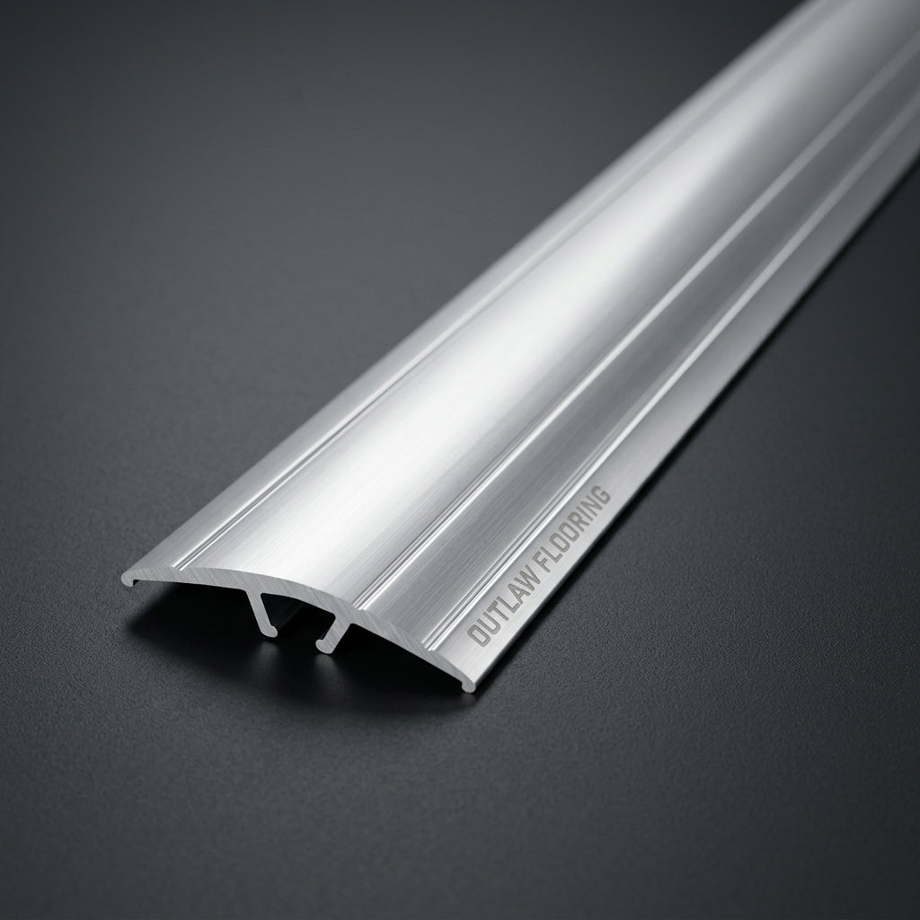 Aluminum Multi-Floor Transition Strip, 72 in. - Satin Silver
