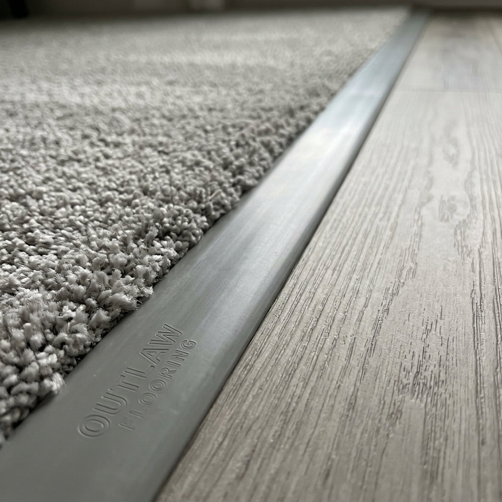Aluminum Multi-Floor Transition Strip, 72 in. - Satin Silver