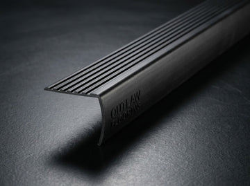 Aluminum Stair Nosing, 1-1/8 in. Drop x 36 in. - Matte Black